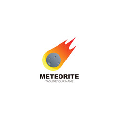 meteorite logo colorful design template © Norin
