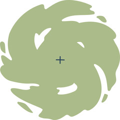 Obraz premium Abstract tree top view illustration.