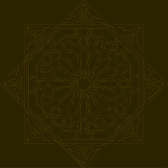 Islamic Geometry. Islamic Mosaic Pattern. Vector Illustration Graphic Design.