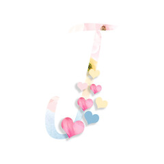 14th February, Valentine's Alphabet Letter Design