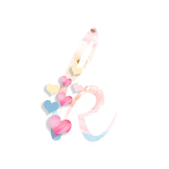 14th February, Valentine's Alphabet Letter Design