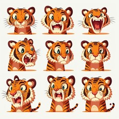 Tiger Collection Of Emotions