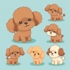 Poodle Collection Of Emotions