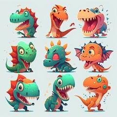 Dinosaur Collection Of Emotions