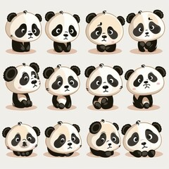 Panda Collection Of Emotions