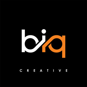 BIQ Letter Initial Logo Design Template Vector Illustration