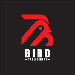 Bird B Logo - Vector logo template