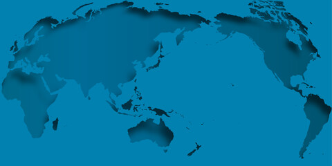 世界　地図　立体　背景