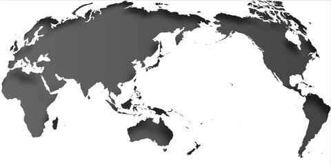 世界　地図　立体　背景