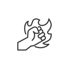 Team spirit line icon