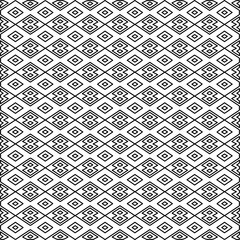 Stylish texture with figures from lines.
Abstract geometric black and white pattern for web page, textures, card, poster, fabric, textile. Monochrome graphic repeating design. 
