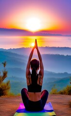 Yoga sunrise