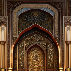 Islamic ramadan kareem greeting background 