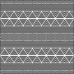Stylish texture with figures from lines.
Abstract geometric black and white pattern for web page, textures, card, poster, fabric, textile. Monochrome graphic repeating design. 
