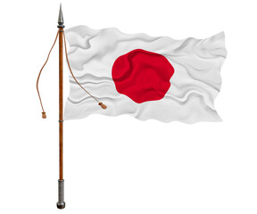 National flag of Japan. Background  with flag  of Japan.