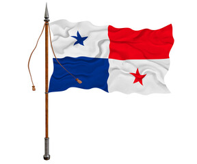 National flag of Panama. Background  with flag of Panama.