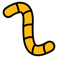 worm color line icon