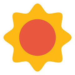 sun flat icon