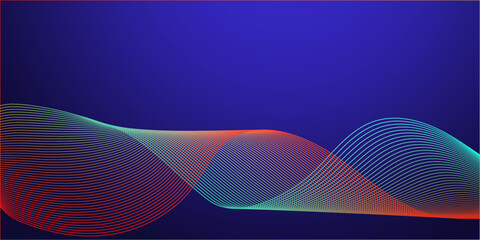 Abstract purple and pink paper wave background and abstract gradiant and purple wave curve lines banner background design. Vector illustration. Modern template abstract design flowing particles wave.