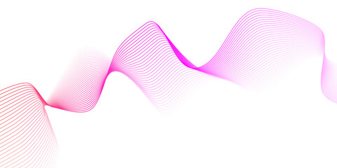 Abstract purple and pink paper wave background and abstract gradiant and purple wave curve lines banner background design. Vector illustration. Modern template abstract design flowing particles wave.