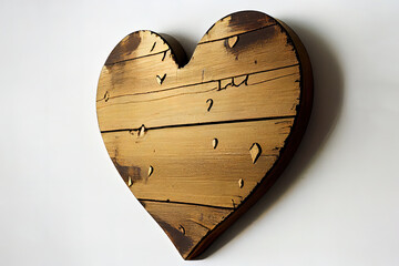 Attractive Heart shape on wood