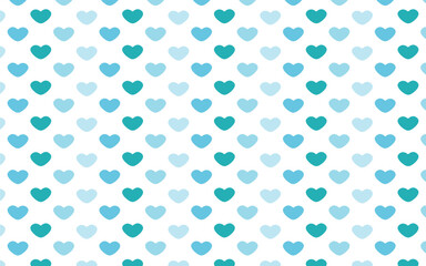 ハートの背景　小さいハートが沢山　青系