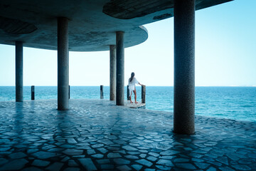 Abandoned Hotel on Santa Carolina Island in Mozambique