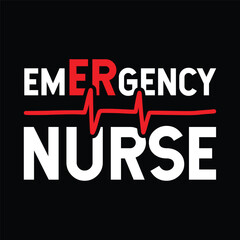 Fototapeta na wymiar Emergency Room Nurse (ER) Gift