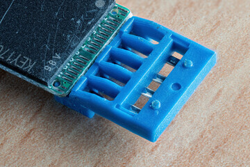 USB flash drive without cover - contacts.