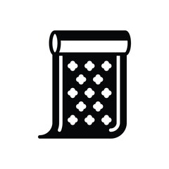 Black solid icon for wrapping