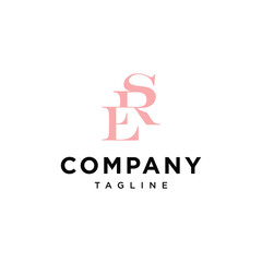 Letter E R S vector logo template.eps