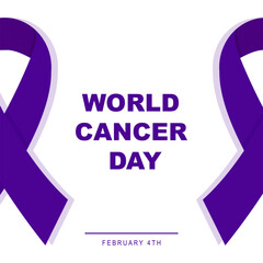 World Cancer Day concept. Vector illustration
