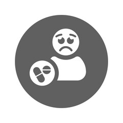Emoji, helplessness icon.