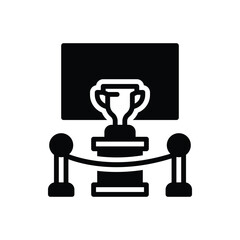 Black solid icon for held