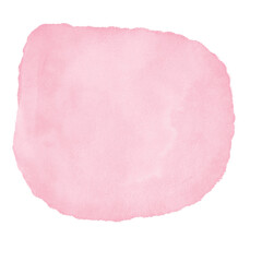Pink Pastel Watercolor Blob Transparent 