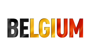 belgian flag text font