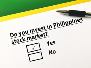 Questionnaire about stock market