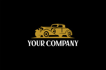 Old Car Logo Vintage Style