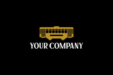 Old Train Vintage Logo Style