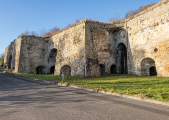 Fototapeta na wymiar Charlestown Limekilns . Limekilns and Charlestown are a pair of attractive, west Fife villages sitting on the north bank of the Firth of Forth.
