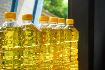 Stock photo of bottled cooking oil