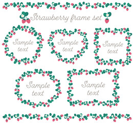 苺 いちご　かわいい　フレーム　セット