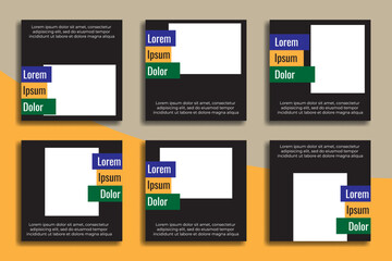 Collection of social media posts. Great for product marketing, sales promotion, web advertising, banners etc.