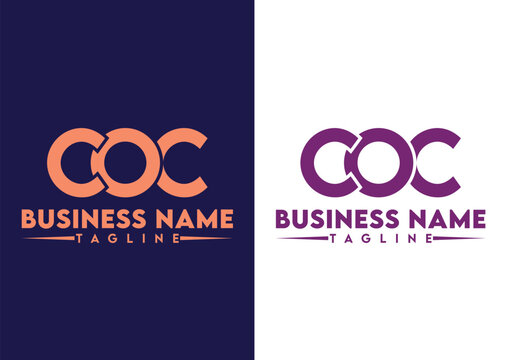 Letter COC logo design vector template, COC logo