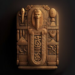 Egyptian cartouche symbol  - obrazy, fototapety, plakaty
