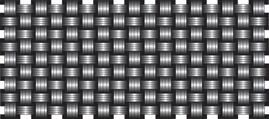 Abstract geometric pattern with weaving. Seamless vector background. Graphic modern pattern.