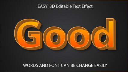 Amazing 3D editable text effect template