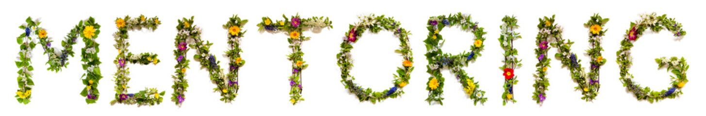 Blooming Flower Letters Building English Word Mentoring