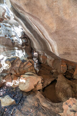 Petit Tsingy de Bemaraha, Strict Nature Reserve located near the western coast of Madagascar. UNESCO World Heritage with unique geography, mangrove forests, and animal. Madagascar wilderness landscape