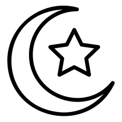 islam line icon